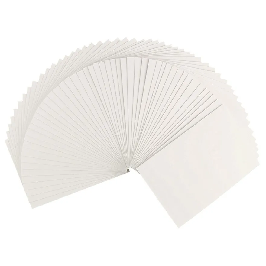 Grußkarten, 11,5cm x 16,5cm, 230 g/m², naturweiß, 50 Stück
