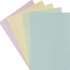 Grußkarten in Leinen-Optik, B6, 5 Farben, Pastelltöne, inkl. Umschläge, 10 Stück