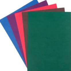 Grußkarten in Leinen-Optik, B6, 5 Farben, kräftige Farbtöne, inkl. Umschläge, 10 Stück