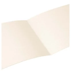 Grußkarten, Perlmutt, 21cm x 10,5cm, 250 g/m², creme, inkl. Umschläge, 10 Stück
