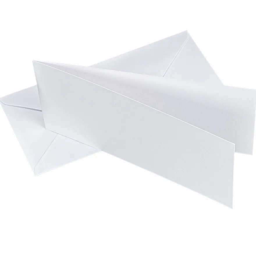 Grußkarten, Perlmutt, 10,5cm x 21cm, 250 g/m², weiß, inkl. Perlmuttpapier Umschläge, 10 Stück