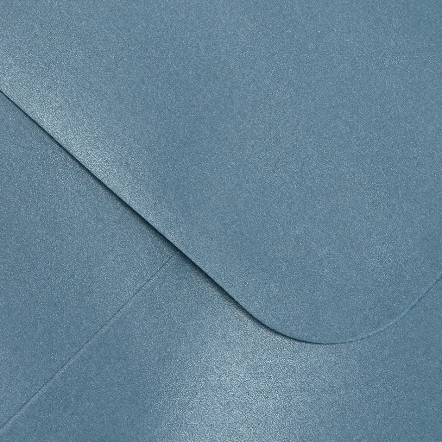 Grußkarten, Perlmutt, taubenblau, 10,5cm x 14,8cm, 250 g/m², inkl. Umschläge, 10 Stück