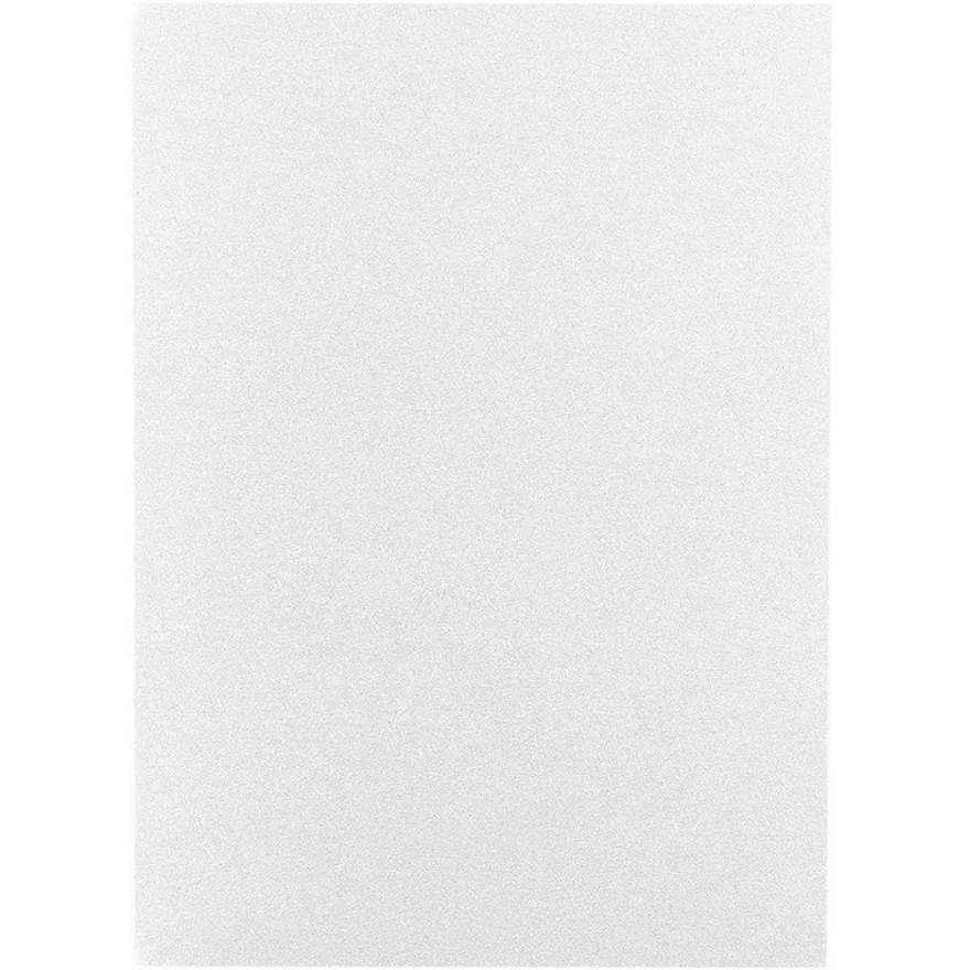 Grußkarten, Perlmutt, weiß, B6, inkl. weißer Umschläge, 50 Stück