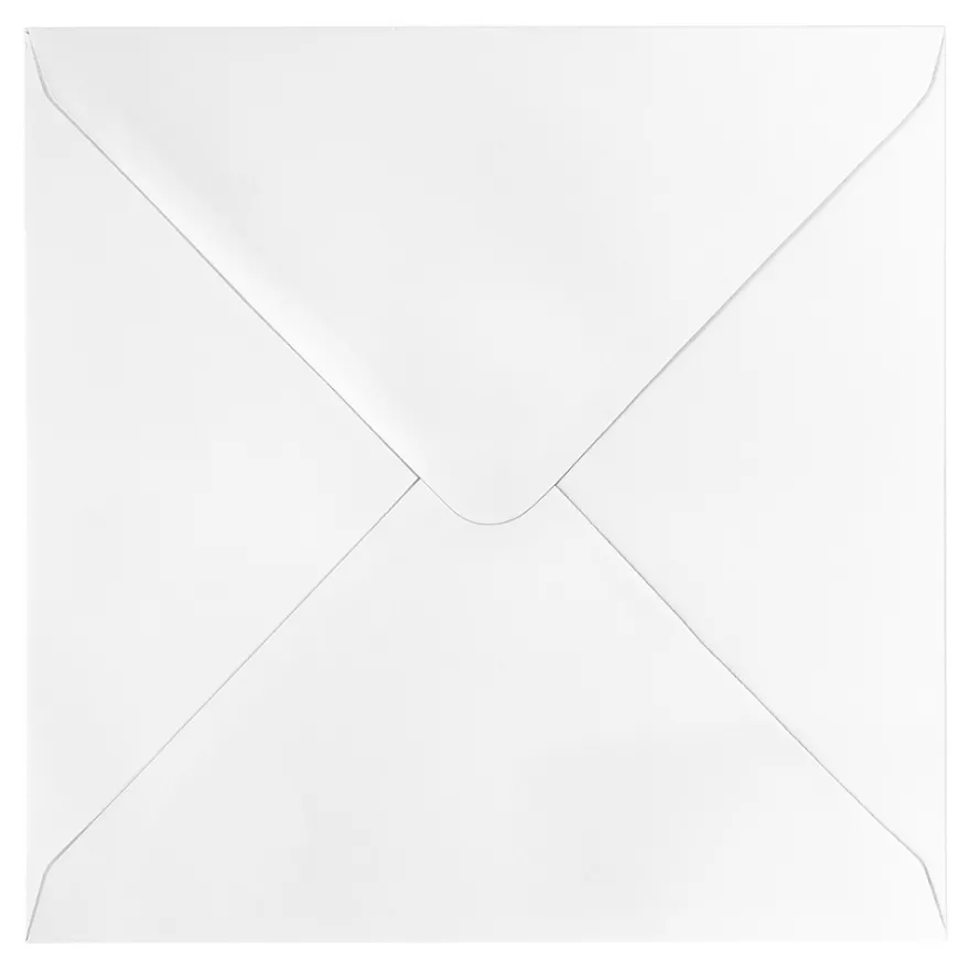 Grußkarten & Umschläge, 16cm x 16cm, weiß, 20-teilig