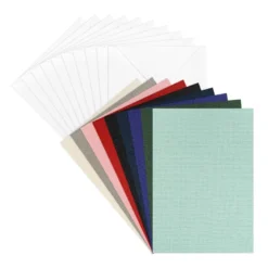 Grußkarten & Umschläge, Textur 5, 10,5cm x 14,8cm, 10 Farben, 20-teilig