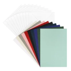 Grußkarten & Umschläge, Textur 3, 10,5cm x 14,8cm, 10 Farben, 20-teilig