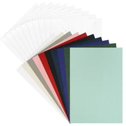 Grußkarten & Umschläge, Textur 3, 11,5cm x 16,5cm, 10 verschiedene Farben, 20-teilig