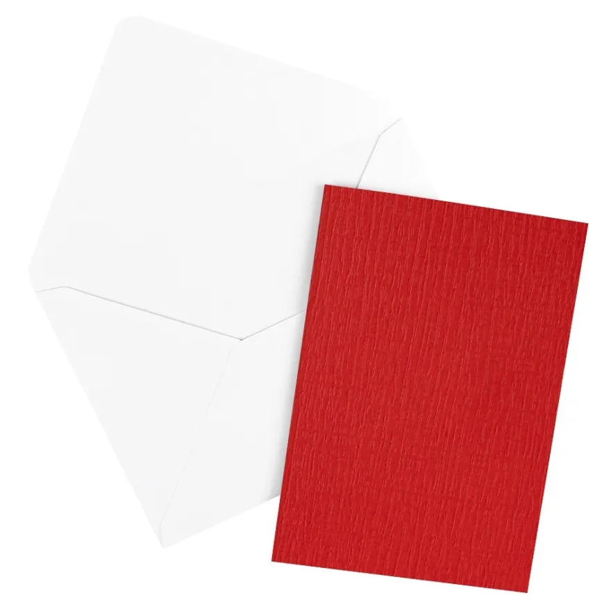 Grußkarten & Umschläge, Textur 6, 10,5cm x 14,8cm, 5 Farben, Farbsortierung 2, 20-teilig