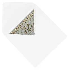 Grußkarten, Unique, Blüten-Bordüren, 16cm x 16cm, versch. Farben, inkl. Umschläge, 10 Stück