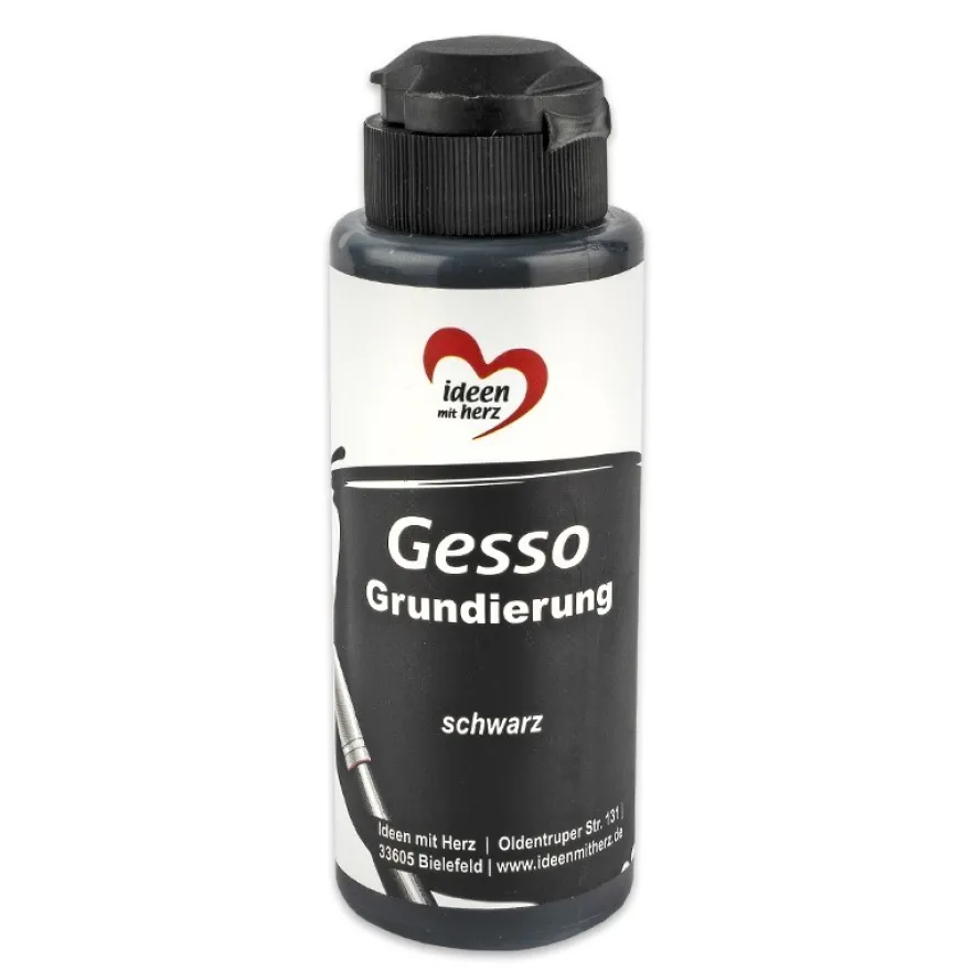 Grundierung, Gesso, schwarz, 120ml