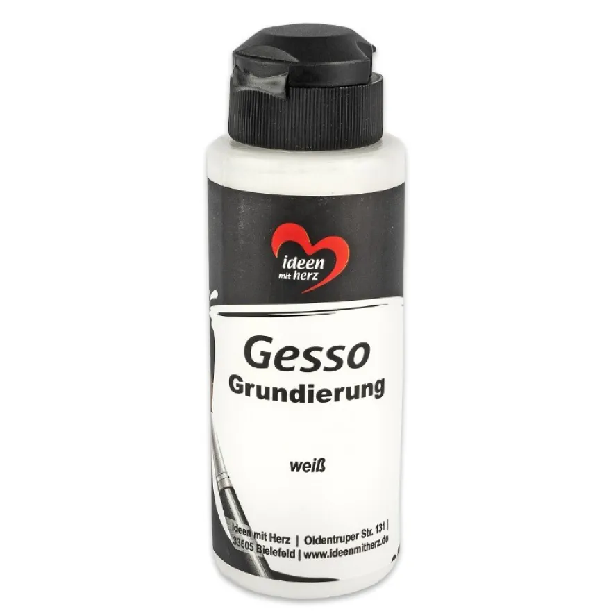 Grundierung, Gesso, weiß, 120ml