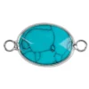 Halbedel-Schmucksteine, Labradorit, Sandstein, Aventurin, Türkis, 29mm x 14mm x 5mm, 4 Stück