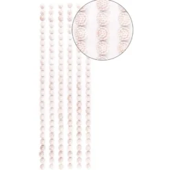 Halbperlen-Bordüren, Perlenblüte, 10cm x 30cm, selbstklebend, lachs