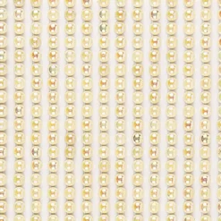 Halbperlen-Bordüren, rund: Ø 3mm, Ø 4mm, Ø 5mm, selbstklebend, creme-irisierend, 3 Bogen