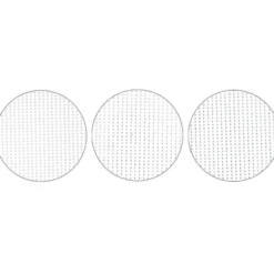 Halbperlen- & Schmuckstein-Bordüren, Ø2mm, versch. Designs, 3 Bogen