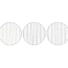 Halbperlen-&Schmuckstein-Bordüren, rund: Ø 3mm, versch. Designs, 3 Bogen