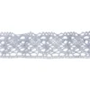 Häkelspitze Design 4, 2,8cm breit, 2m lang, blaugrau
