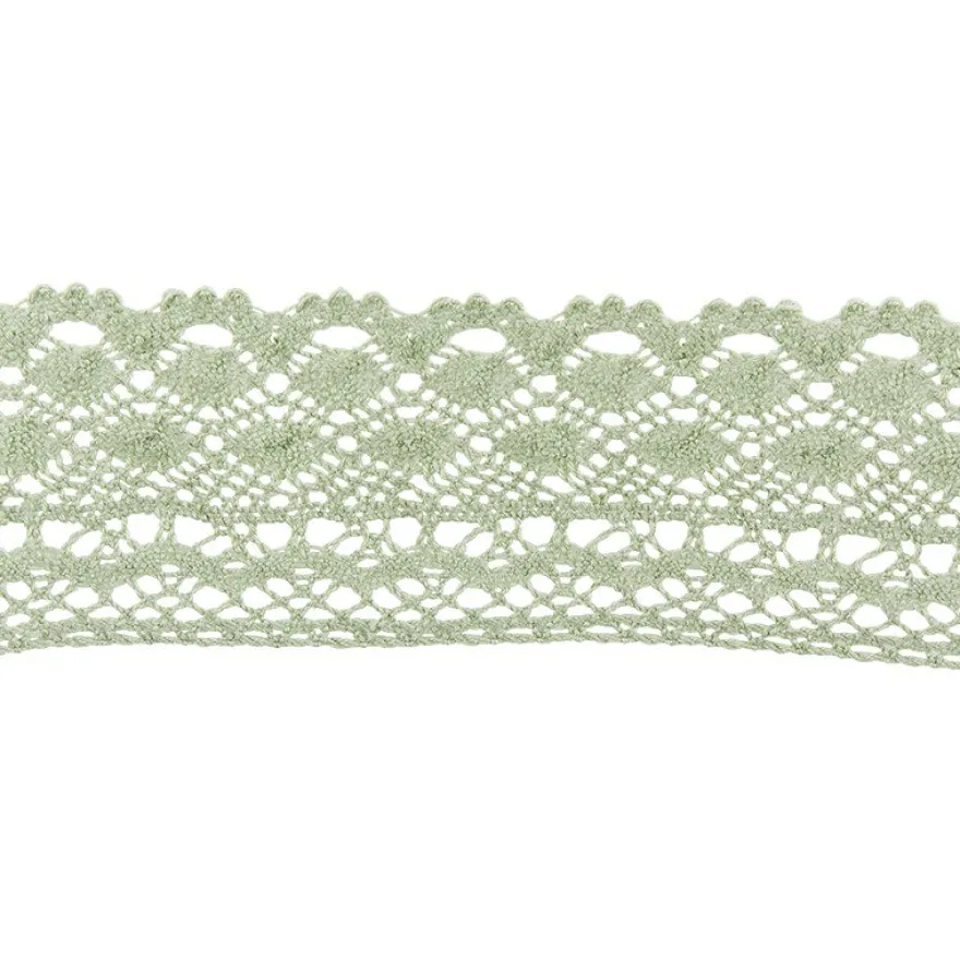 Häkelspitze Design 2, 3,7cm breit, 2m lang, grün