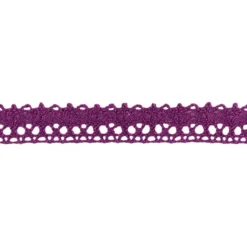 Häkelspitze Design 5, 1,7cm breit, 2m lang, aubergine