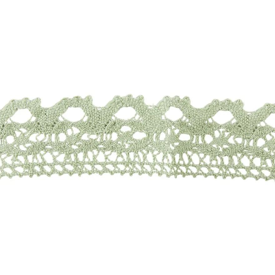 Häkelspitze Design 11, 2,8cm breit, 2m lang, grün