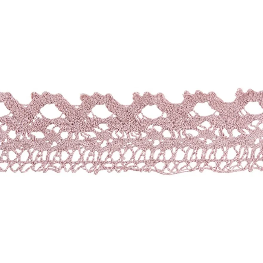 Häkelspitze Design 11, 2,8cm breit, 2m lang, altrosa