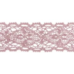 Häkelspitze Design 9, 3,7cm breit, 2m lang, altrosa