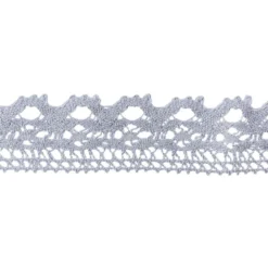 Häkelspitze Design 11, 2,8cm breit, 2m lang, blaugrau