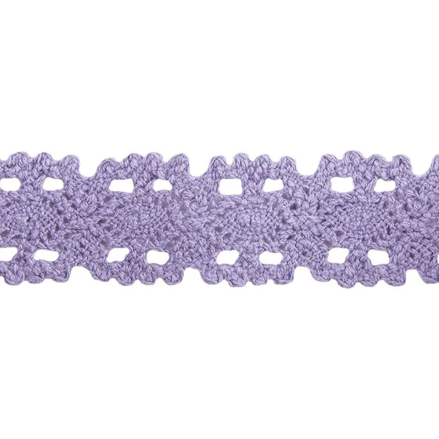 Häkelspitze Design 10, 3,2cm breit, 2m lang, flieder