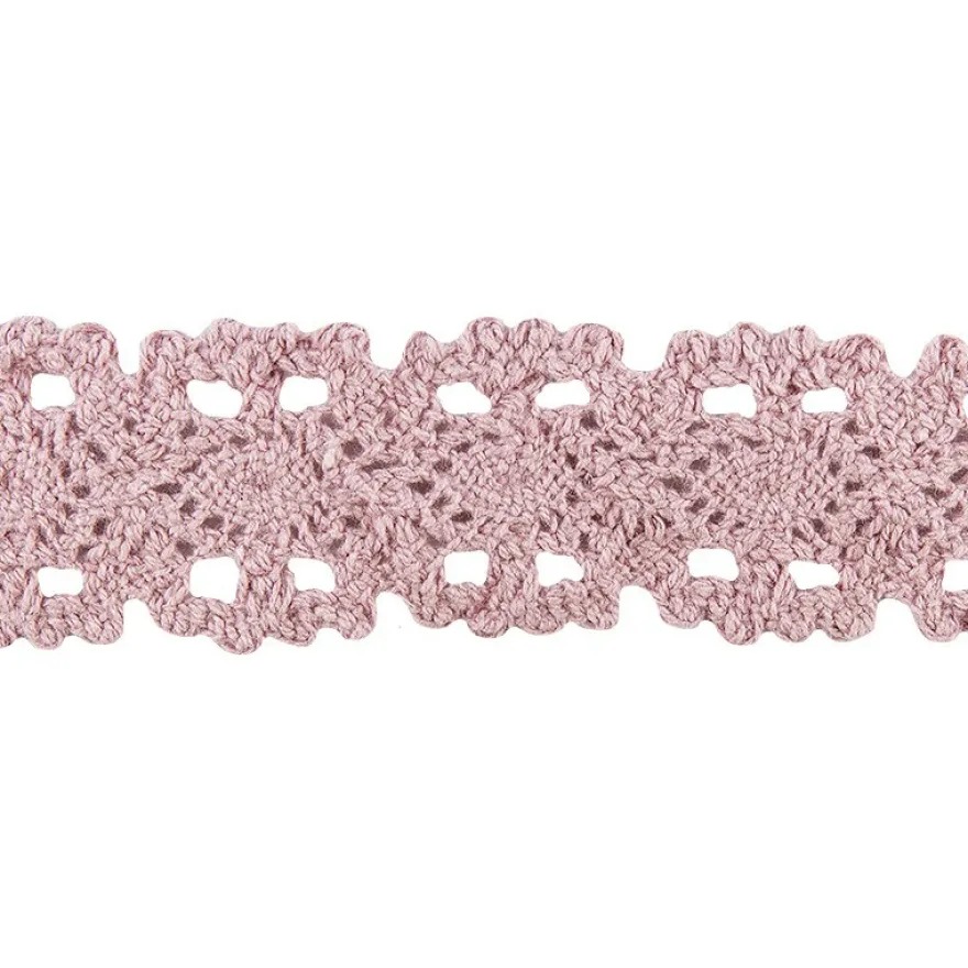 Häkelspitze Design 10, 3,2cm breit, 2m lang, altrosa