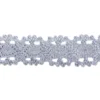 Häkelspitze Design 10, 3,2cm breit, 2m lang, blaugrau