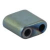 Hämatit-Perlen, Quadrat, 6mm x 6mm x 3mm, matt-grünblau changierend, 30 Stück