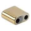 Hämatit-Perlen, Quadrat, 6mm x 6mm x 3mm, metallic-hellgold, 30 Stück