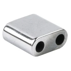 Hämatit-Perlen, Quadrat, 6mm x 6mm x 3mm, chromoptik-silber, 30 Stück