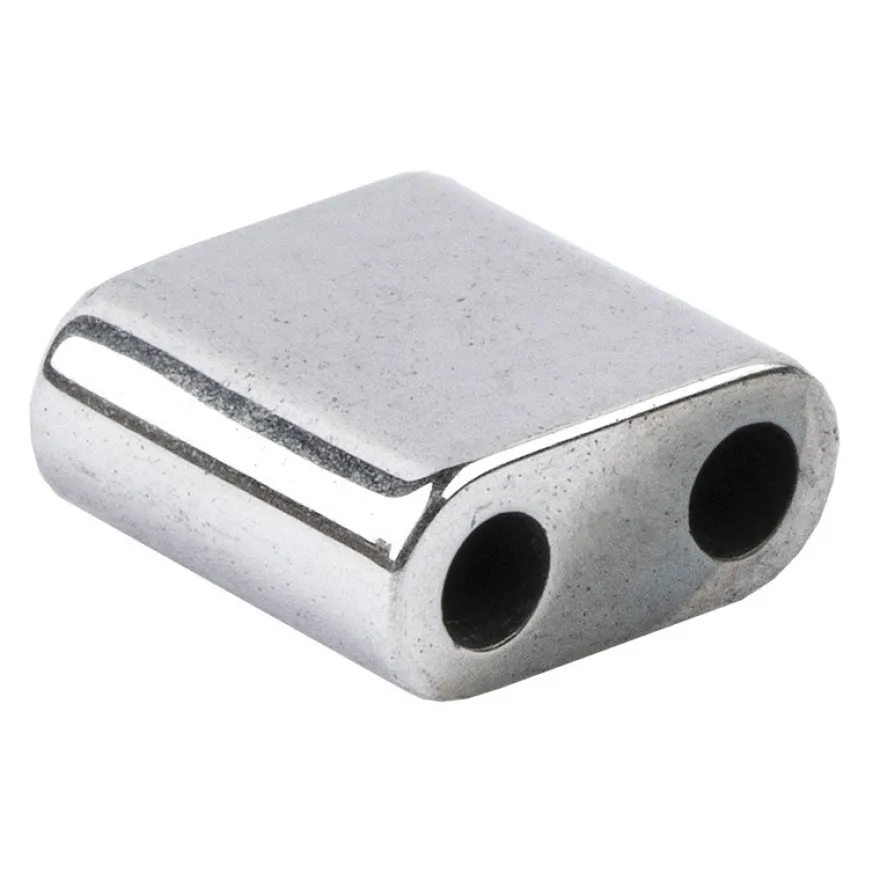 Hämatit-Perlen, Quadrat, 6mm x 6mm x 3mm, chromoptik-silber, 30 Stück