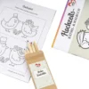 Hochzeits- Rätsel- & Malbuch, DIN A5, 200g/m², inkl. Buntstifte, 10 Stück