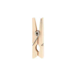 Holzklammern, 3,5cm x 0,7cm, natur, 100 Stück