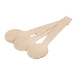 Holzlöffel, klein, 10cm lang, 2,7cm breit, natur, 70 Stück