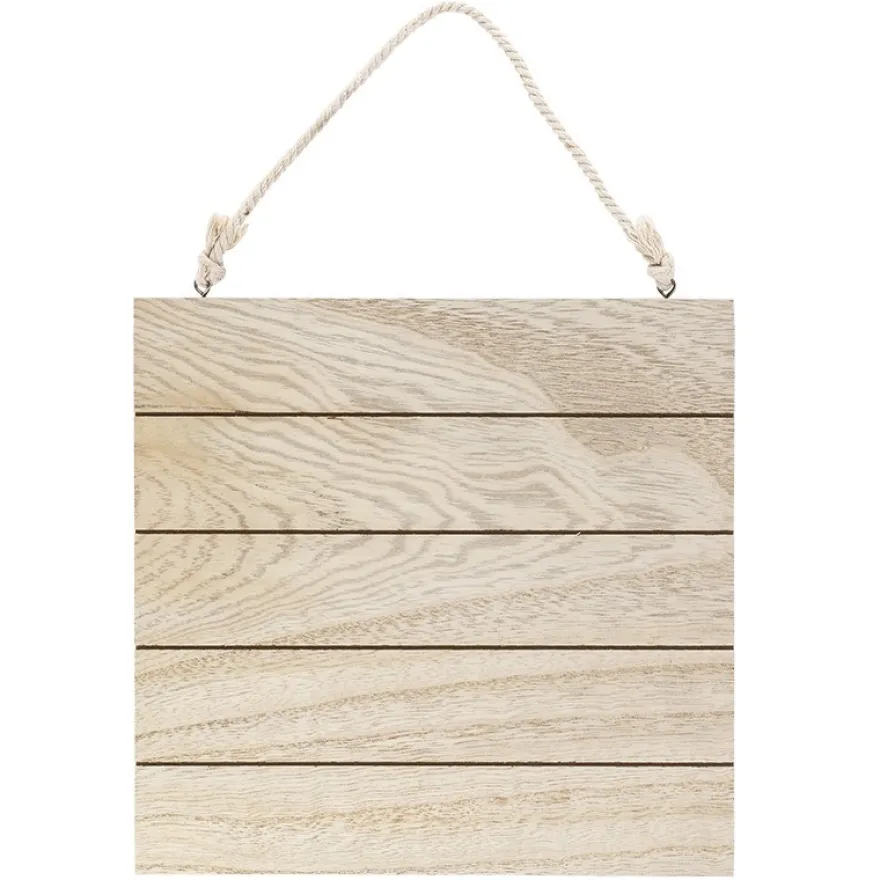 Holzplatten, Nostalgie 2, 24cm x 24cm x 0,6cm, mit Aufhängung, 2 Stück