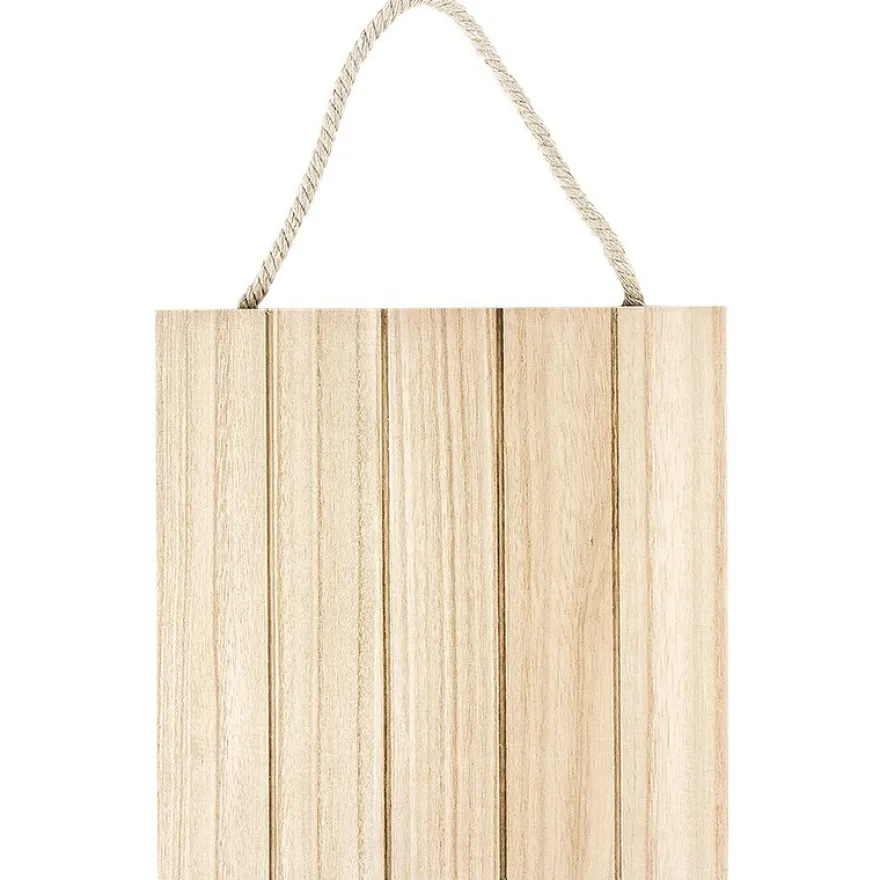 Holzplatte, Nostalgie, 24cm x 24cm x 1,5cm, mit Aufhängung für die Wand