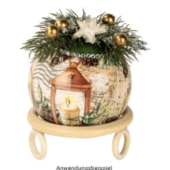 Holzringe, außen: Ø 4cm, Stärke: 7,5mm, naturfarben, 10 Stück