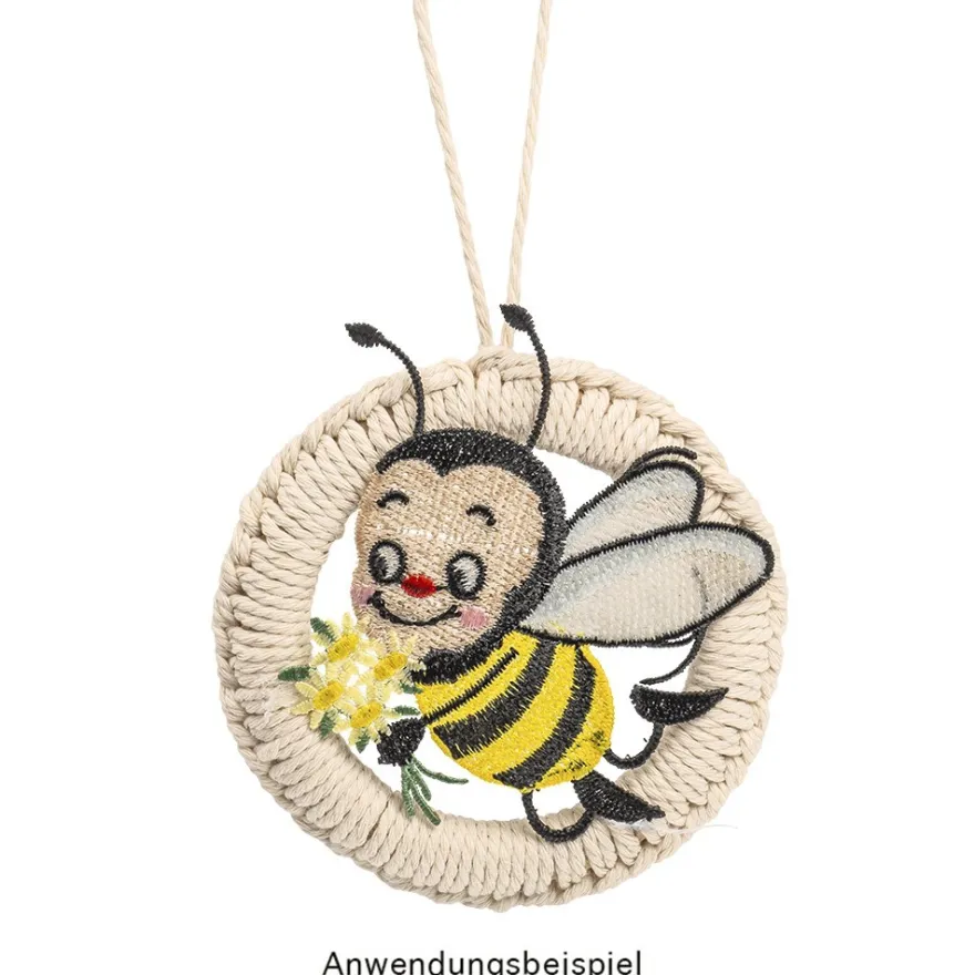Holzringe, außen: Ø 10cm, Stärke: 10mm, naturfarben, 4 Stück