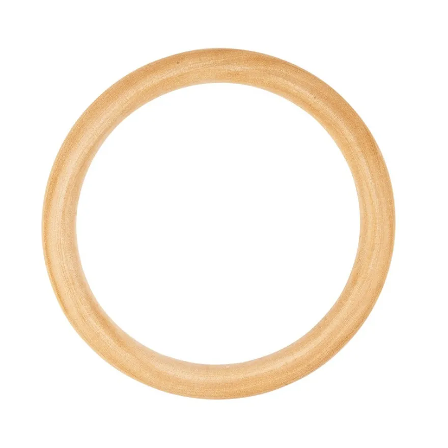 Holzringe, außen: Ø 10cm, Stärke: 10mm, naturfarben, 4 Stück