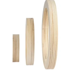 Holz-Ringrahmen, rund, 7 Größen, Stärke: 1,5cm, 7 Stück