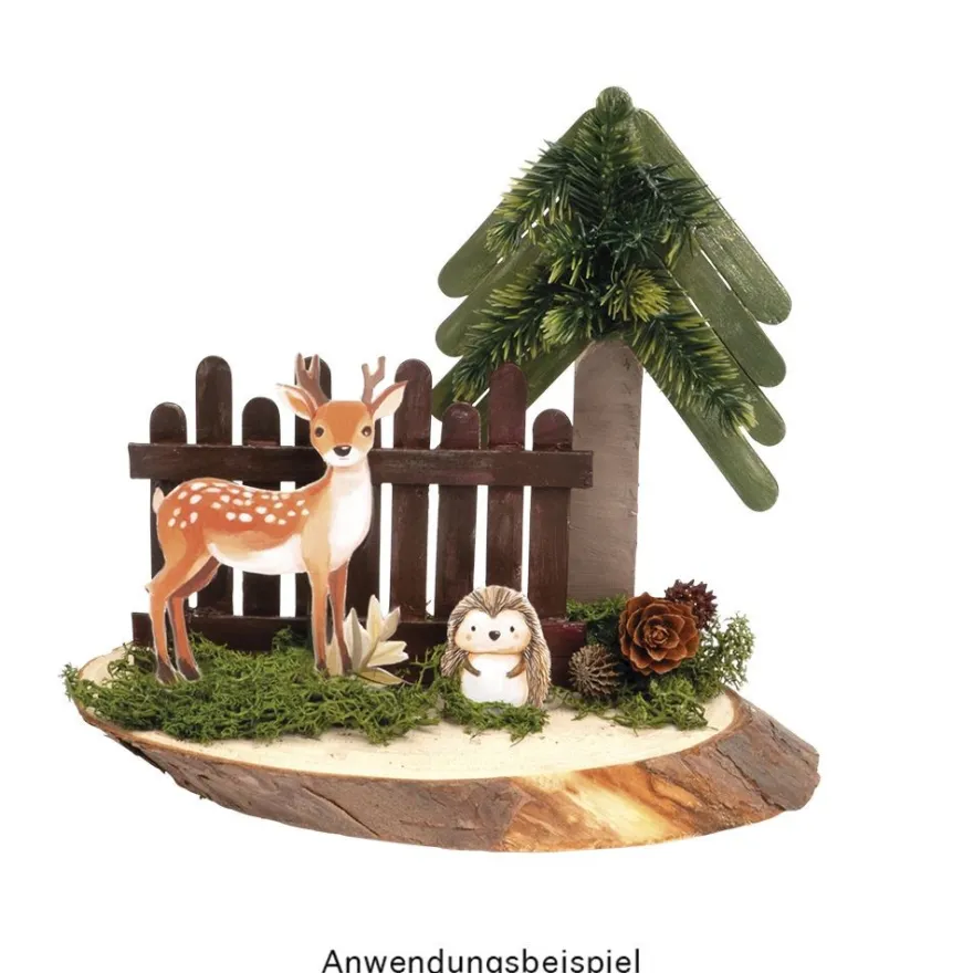 Holzstäbchen, 8cm lang, 1,4cm breit, natur, 200 Stück