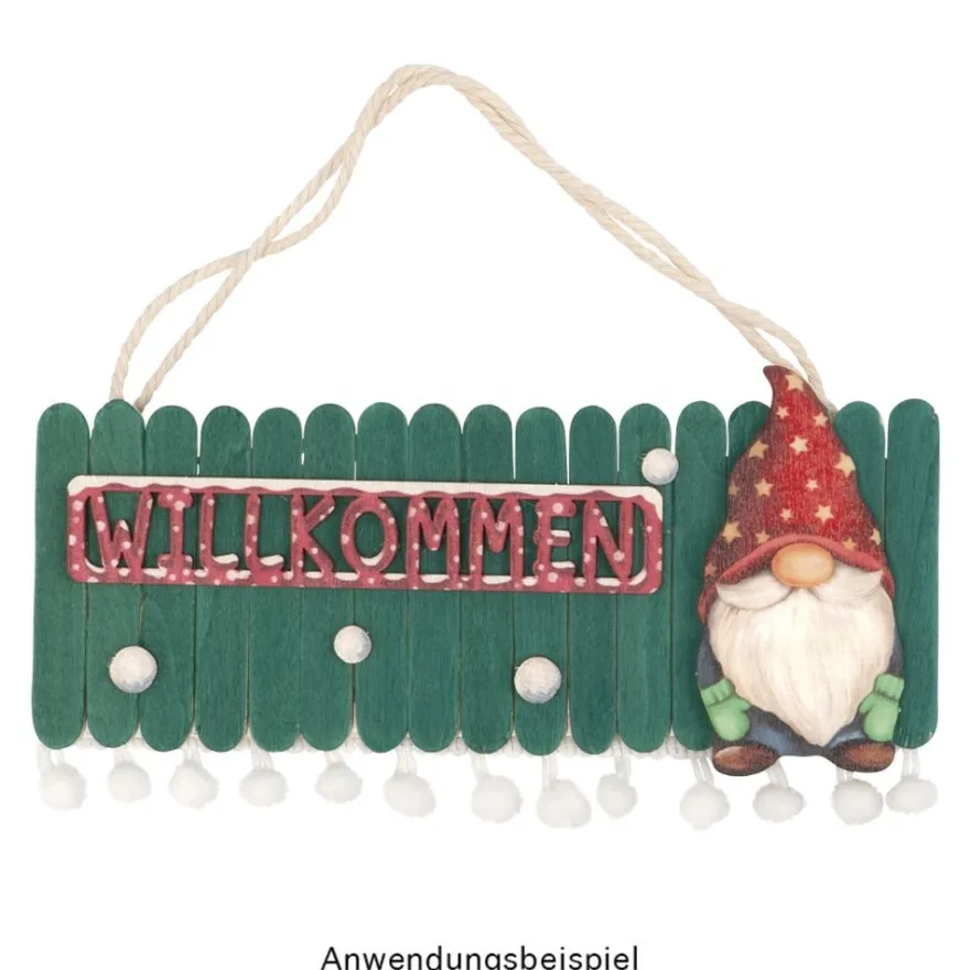 Holzstäbchen, 8cm lang, 1,4cm breit, natur, 200 Stück