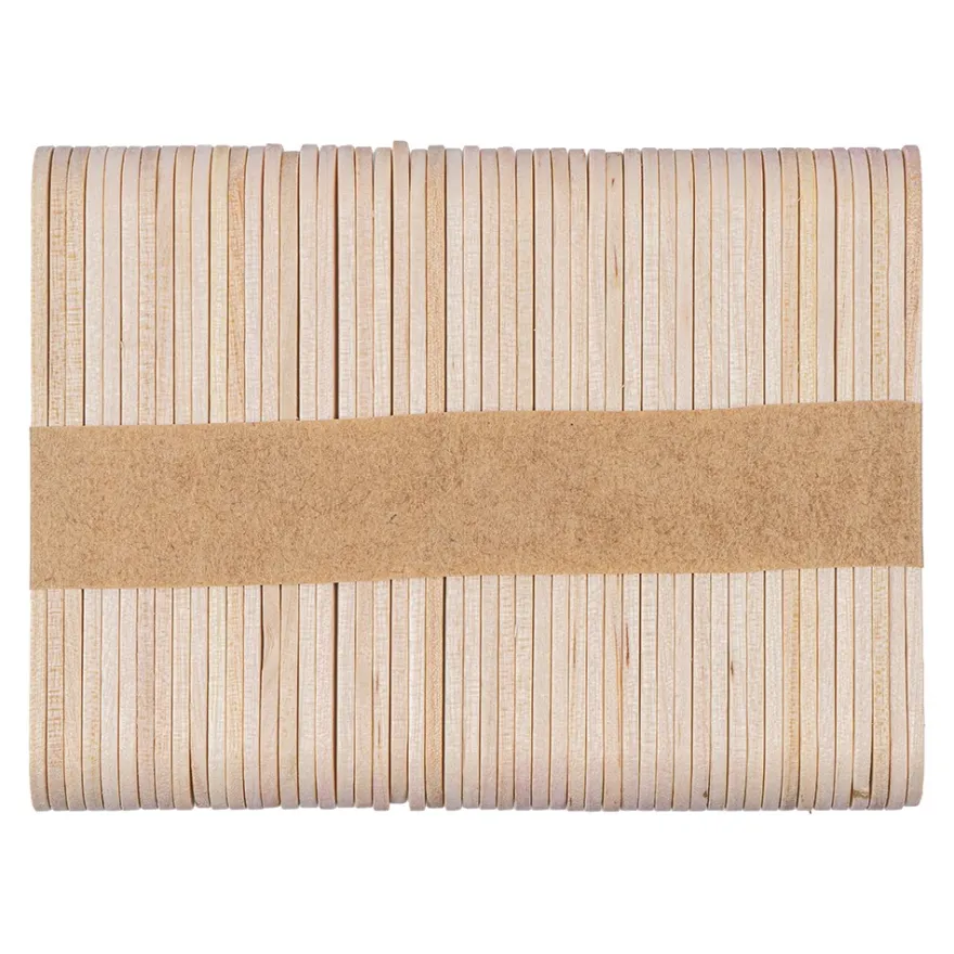 Holzstäbchen, 8cm lang, 1,4cm breit, natur, 200 Stück
