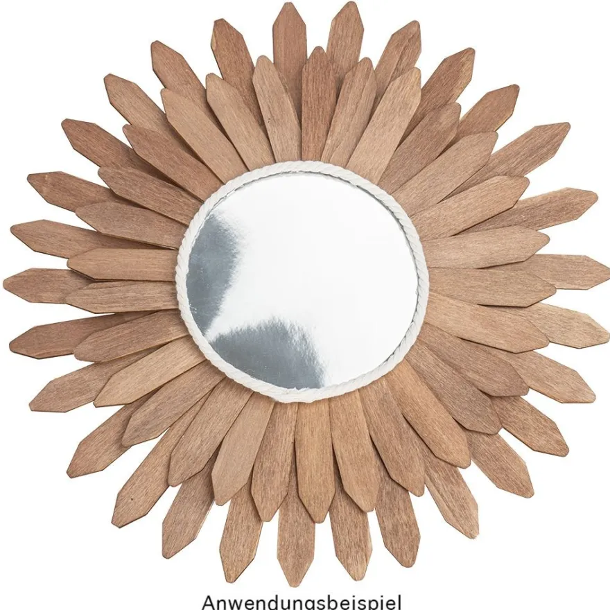 Holzstäbchen, Dachspitze, 12cm lang, 2cm breit, natur, 80 Stück