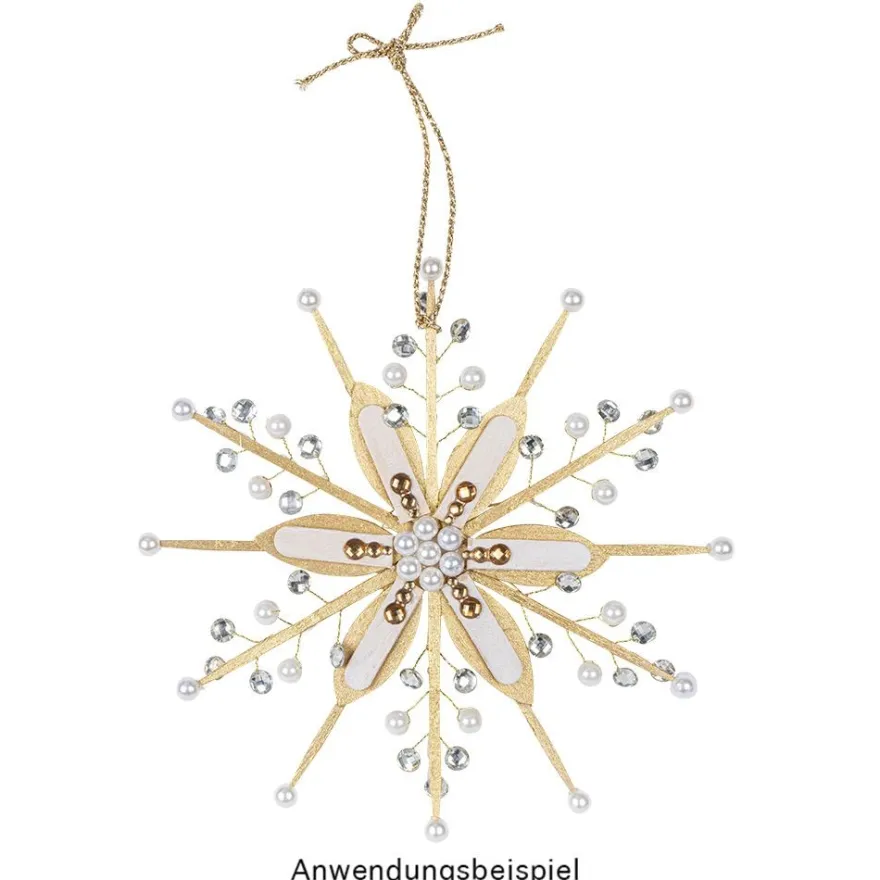Holzstäbchen, in Nadelform, 8,8cm lang, 0,5cm breit, natur, 100 Stück