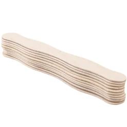 Holzstäbchen, in Wellenform, 20cm lang, 2,5cm breit, 10 Stück