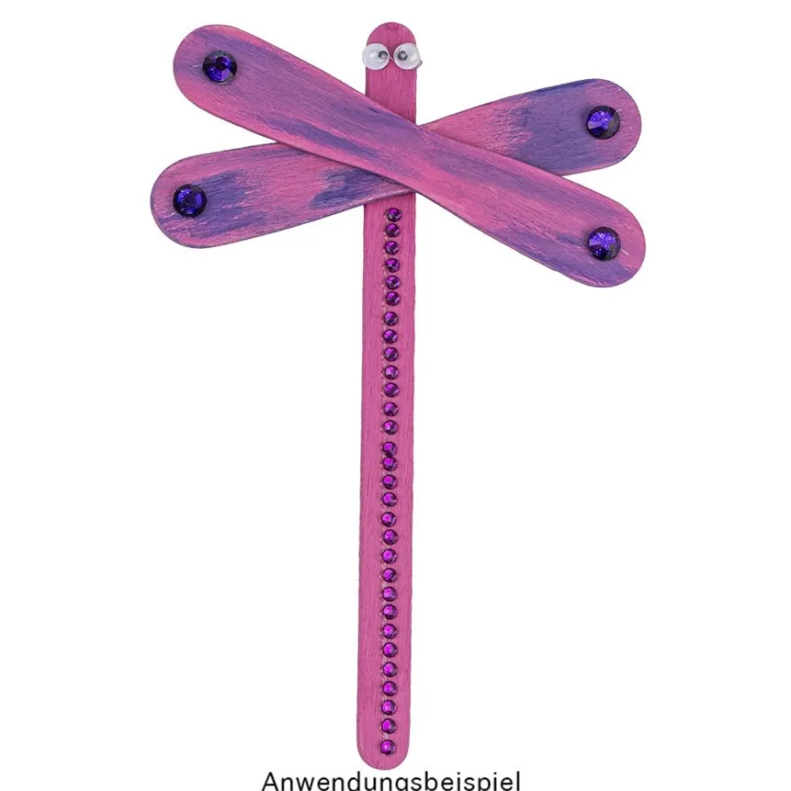 Holzstäbchen, in Wellenform 3, 9,5cm lang, 1,7cm breit, natur, 200 Stück
